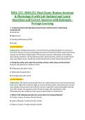 BIOL 252 &vert; BIOL252 Final Exam&colon; Human Anatomy &NewLine;& Physiology II with Lab Updated and Latest &NewLine;Questions and Correct Answers with Rationale - &NewLine;Portage Learning