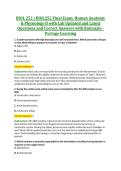 BIOL 252 &vert; BIOL252 Final Exam&colon; Human Anatomy &NewLine;& Physiology II with Lab Updated and Latest &NewLine;Questions and Correct Answers with Rationale - &NewLine;Portage Learning BIOL 252 &vert; BIOL252 Final Exam&colon; Human Anatomy &NewLine;& Physiology II with Lab Update&NewLine;d and Latest &NewLine;Q