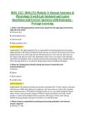 BIOL 252 &vert; BIOL252 Module 3&colon; Human Anatomy & &NewLine;Physiology II with Lab Updated and Latest &NewLine;Questions and Correct Answers with Rationale - &NewLine;Portage Learning