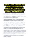 SARTECH II EXAM QUESTIONS WITH &NewLine;CORRECT SOLUTIONS&vert;&vert;100&percnt; &NewLine;GUARANTEED PASS&vert;&vert; UPDATED &NewLine;2026&sol;2027 SYLLABUS&vert;&vert;ALREADY A&plus; &NewLine;GRADED&vert;&vert;<<RECENT VERSION>> &NewLine;