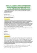 BIOL271 Modules 1&ndash;6 &vert; BIOL 271 Microbiology &vert; Portage Learning &vert; Complete Exam Bundle with Detailed Verified Answers