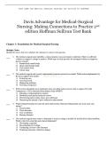 TEST BANK FOR Davis Advantage for Medical-Surgical &NewLine;Nursing&colon; Making Connections to Practice 2nd &NewLine;edition Hoffman Sullivan Test Bank