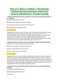 BIOL271 Modules 7&ndash;9 & Final Exam &vert; BIOL 271 Microbiology &vert; Portage Learning &vert; Complete Exam Bundle with Detailed Verified Answers