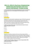 BIOL 331 &vert; BIOL331 Final Exam&colon; Pathophysiology &NewLine;Updated and Latest Questions and Correct &NewLine;Answers with Rationale - Portage Learning