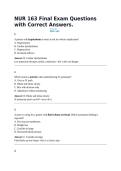 NUR 163 Final Exam Questions with Correct Answers&period;