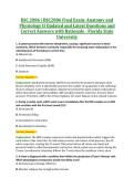 BSC 2086 &vert; BSC2086 Final Exam&colon; Anatomy and &NewLine;Physiology II Updated and Latest Questions and &NewLine;Correct Answers with Rationale - Florida State &NewLine;University 