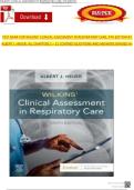 Wilkins&rsquo; Clinical Assessment in Respiratory Care&comma; 9th Edition by Albert J&period; Heuer &ndash; Test Bank Questions and Answers &vert; Chapters 1&ndash;21 Complete &lpar;A&plus; Grade&rpar;