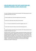 HESI-RN MED-SURG TEST WITH QUESTIONS AND ANSWERS VERIFIED LATEST UPDATE 2026