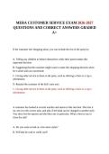 MERA CUSTOMER SERVICE EXAM 2026-2027 QUESTIONS AND CORRECT ANSWERS GRADED A&plus;