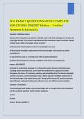 ICA Exam 1 &ndash; Course Assessment &vert; 2026&sol;2027 Questions with Verified Answers and Rationales Study Guide