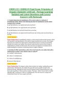 CHEM219 Modules 7&ndash;9 & Final Exam &vert; CHEM 219 Principles of Organic Chemistry with Lab &vert; Portage Learning &vert; Complete Exam Bundle with Detailed Verified Answers