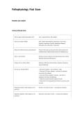 Pathophysiology Final Exam