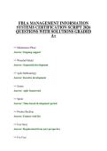 FBLA MANAGEMENT INFORMATION&NewLine;SYSTEMS CERTIFICATION SCRIPT 2026&NewLine;QUESTIONS WITH SOLUTIONS GRADED&NewLine;A&plus;