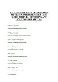 FBLA MANAGEMENT INFORMATION&NewLine;SYSTEMS COMPREHENSIVE STUDY&NewLine;GUIDE 2026 FULL QUESTIONS AND&NewLine;SOLUTIONS GRADED A&plus;