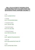 FBLA MANAGEMENT INFORMATION&NewLine;SYSTEMS PRACTICE EXAMINATION 2026&NewLine;QUESTIONS WITH ANSWERS GRADED A&plus;