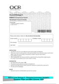 A Level Biology A&NewLine;H420&sol;01 Biological processes