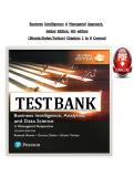 TEST BANK FOR BUSINESS INTELLIGENCE&colon; A MANAGERIAL APPROACH&comma; GLOBAL EDITION&comma; 4TH EDITION &ndash; ALL CHAPTERS 1-8 COVERED &lpar;SHARDA&sol;DELEN&sol;TURBAN&rpar;&NewLine;&NewLine;