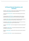 AP Exam Review Questions and Answers