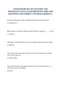 STRAIGHTERLINE AP2 ANATOMY AND PHYSIOLOGY FINAL EXAM PREP DONE APRIL 2025 QUESTIONS AND CORRECT ANSWERS GRADED A&plus;