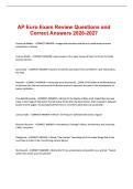 AP Euro Exam Review Questions and Correct Answers 2026-2027