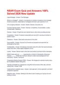 NSAR Exam Quiz and Answers 100&percnt; Solved 2026 New Update