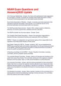 NSAR Exam Questions and Answers&vert;2025 Update