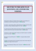 SDI INTRO TO FIREARMS EXAM&NewLine;QUESTIONS AND ANSWERS 2026&NewLine;VERIFIED&period;