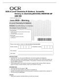 OCR A Level Chemistry B &lpar;Salters&rpar; Scientific&NewLine;literacy in chemistry&lpar;H433&sol;02&rpar; VERIFIED QP&NewLine;AND MS