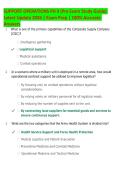 SUPPORT OPERATIONS PH II &lpar;Pre Exam Study Guide&rpar; &NewLine;Latest Update 2026 &vert; Exam Prep &vert; 100&percnt; Accurate &NewLine;Answers