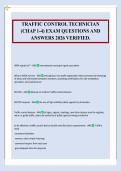TRAFFIC CONTROL TECHNICIAN&NewLine;&lpar;CHAP 1-4&rpar; EXAM QUESTIONS AND&NewLine;ANSWERS 2026 VERIFIED&period;
