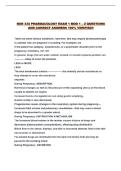 NUR 334 PHARMACOLOGY EXAM 1 MOD 1 &ndash; 2 QUESTIONS AND CORRECT ANSWERS 100&percnt; VERIFIED&excl;&excl;