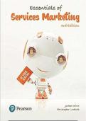 ESSENTIALS OF SERVICES MARKETING TEST BANK &lpar;4TH EDITION&rpar; &vert; 500&plus; EXAM Q&AS &vert; ALL CHAPTERS COVERED&NewLine;&NewLine;