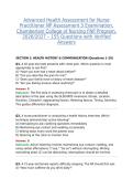 ADVANCED HEALTH ASSESSMENT FOR NURSE PRACTITIONER NP ASSESSMENT 3 EXAMINATION&comma; CHAMBERLAIN COLLEGE OF NURSING FNP PROGRAM&comma; 2026&sol;2027 &ndash; 155 QUESTIONS WITH VERIFIED ANSWERS