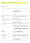 UNIV 101 Final Exam Review UPDATED ACTUAL Questions And Correct Answers 
