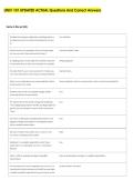 UNIV 101 UPDATED ACTUAL Questions And Correct Answers 