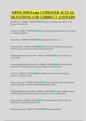 OPSM 3830 Exam 2 UPDATED ACTUAL &NewLine;QUESTIONS AND CORRECT ANSWERS
