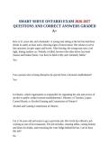 &NewLine;SMART SERVE ONTARIO EXAM 2026-2027 QUESTIONS AND CORRECT ANSWERS GRADED A&plus;&NewLine;