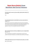 Smart Serve Ontario Exam Ontario AGCO 2026 Practice Questions with Answers