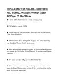EDPNA EXAM TEST 2026 FULL QUESTIONS&NewLine;AND VERIFIED ANSWERS WITH DETAILED&NewLine;RATIONALES GRADED A&plus;