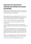 EDPNA EXAM TEST 2026 PRACTICE&NewLine;QUESTIONS AND ANSWERS WITH DETAILED&NewLine;EXPLANATIONS