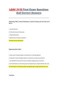 LGAV 3110 Final Exam &ndash; Questions and Correct Answers