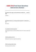 LGAV 3110 Final Exam 2026 &ndash; Questions and Correct Answers