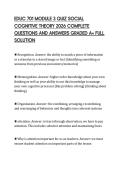 EDUC 701 MODULE 3 QUIZ SOCIAL&NewLine;COGNITIVE THEORY 2026 COMPLETE&NewLine;QUESTIONS AND ANSWERS GRADED A&plus; FULL&NewLine;SOLUTION&NewLine;