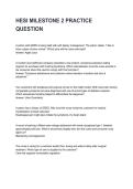 HESI MILESTONE 2 PRACTICE QUESTIONREVISED AND UPDATED FOR 2026&sol;2027 ACTUAL EXAM COMPLETE QUESTIONS AND CORRECT DETAILED ANSWERS &lpar;VERIFIED ANSWERS&rpar; &vert;ALREADY GRADED A&plus;&vert;&vert;BRAND NEW&excl;&excl;