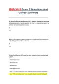 ISDS 3115 &ndash; ISDS 3115&comma;  &ndash; Practice Questions with Correct Answers