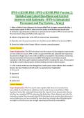 IPPS-A R3 HR PRO &vert; IPPS-A R3 HR PRO Version 2&colon; &NewLine;Updated and Latest Questions and Correct &NewLine;Answers with Rationale - IPPS-A &lpar;Integrated &NewLine;Personnel and Pay System &ndash; Army&rpar; 