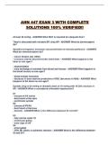 AHN 447 EXAM 3 WITH COMPLETE SOLUTIONS 100&percnt; VERIFIED&excl;&excl;