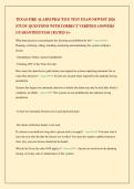 TEXAS FIRE ALARM PRACTICE TEST EXAM NEWEST 2026 STUDY QUESTIONS WITH CORRECT VERIFIED ANSWERS GUARANTEED PASS &vert; RATED A&plus;