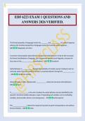 EDF 6223 EXAM 1 QUESTIONS AND&NewLine;ANSWERS 2026 VERIFIED&period;