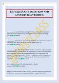 EDF 6223 EXAM 1 QUESTIONS AND&NewLine;ANSWERS 2026 VERIFIED&period;